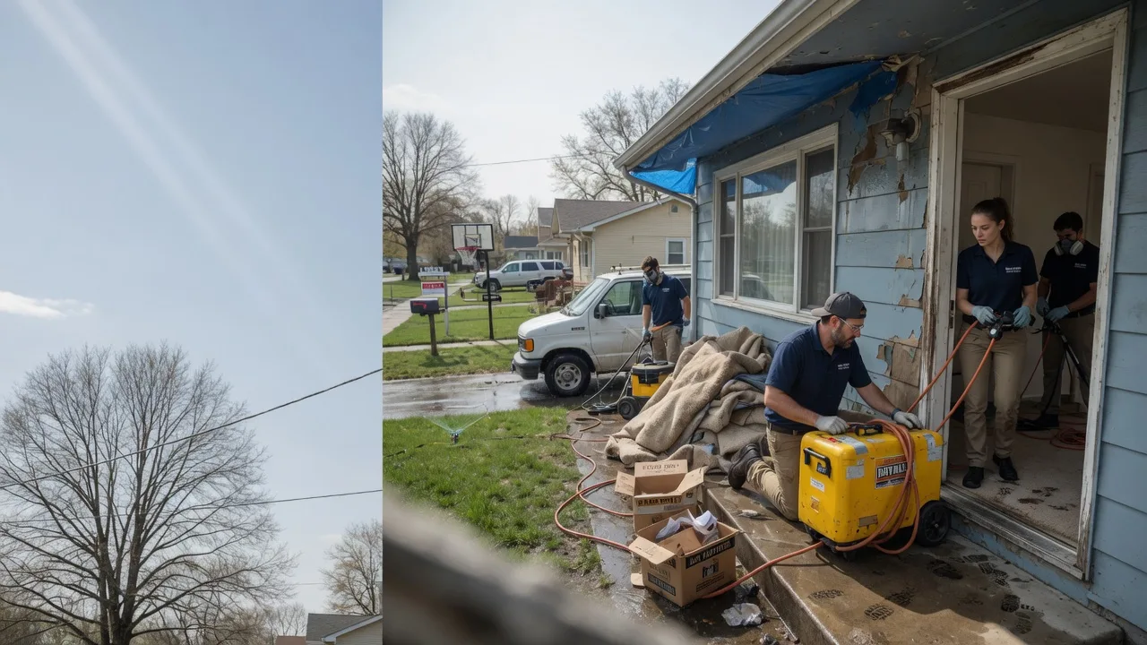 Basement Flood Cleanup in Crescent City, IL near me